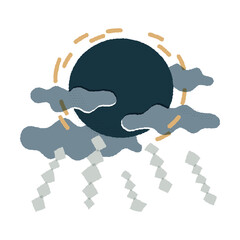 びじんさま　ゆるかわいいイラスト素材