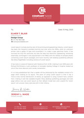 Modern creative business A4 letterhead template