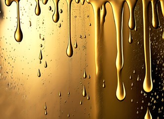 Water color golden dripping background