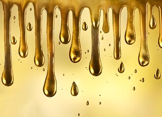 Water color golden dripping background