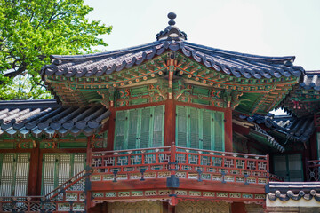 Seoul, South Korea-Korean architecture and palaces during winter