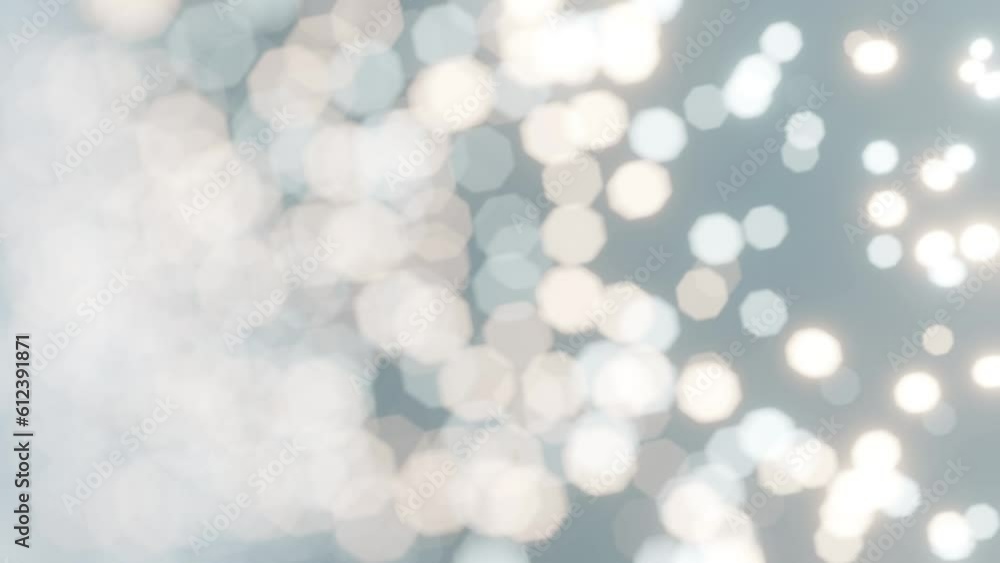 Poster blurry glittering bokeh background, loop animation.