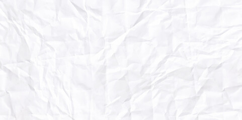 Paper texture background, Crumpled paper. White creased paper. Vector image. Blank for design