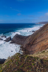 Cliffs in the Algarve West Coast