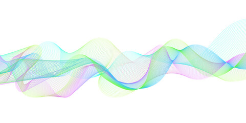 Abstract colorful wave and curve lines with technology background. Abstract wavy lines for science, technology, banner, business, template, flyer design.