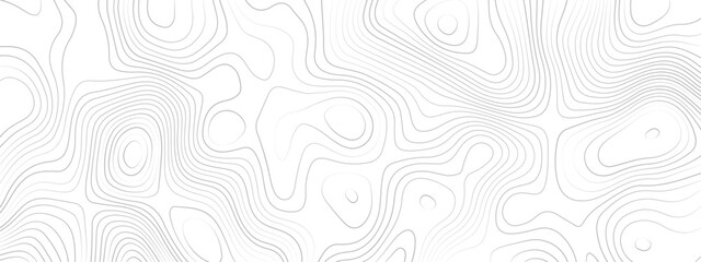 Abstract wave curved lines topographic contours map background. Abstract geographic wavy and curve grid lines map background.