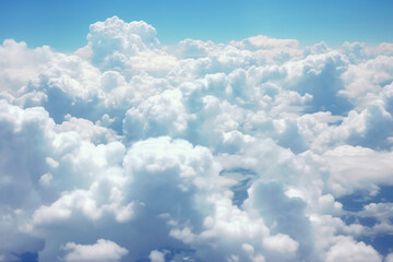 Soft, white clouds drifting overhead. AI generative