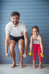 Father and daughter