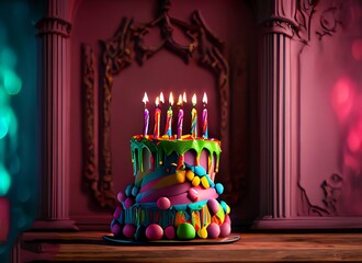 Gothic birthday background