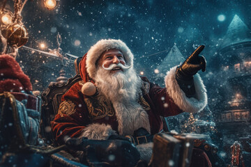 Santa is coming to town - Illustration created with generative ai