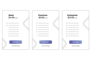 Product Pricing Service Card Design
