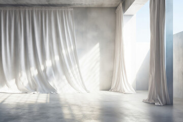 Beautiful Sunlight Through White Sheer Linen: Interior Design Inspiration