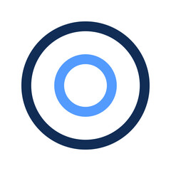 record outline color icon