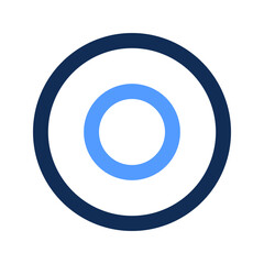 record outline color icon