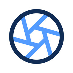 shutter outline color icon