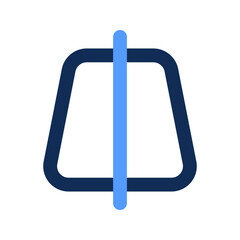 vertical mirror outline color icon