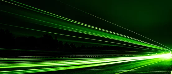 Photo sur Plexiglas Autoroute dans la nuit lights of cars driving at night. long exposure