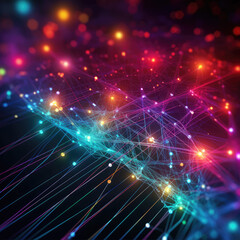 Network connection fiber optic, Abstract background