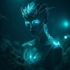 portrait of a woman with a make up