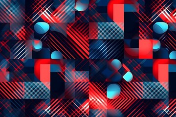 Business technology background, futuristic banner, abstract pattern, ai generated