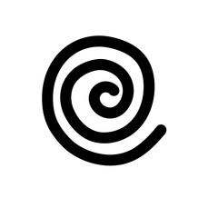 black and white spiral