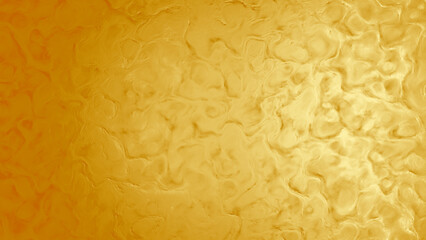 shining gold orange biological curves material bg - abstract 3D rendering
