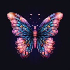 Beautiful Butterflies Reveal The Dark Secret of Hashimoto Disease: A Summer 8K Insan Art Design. Generative AI