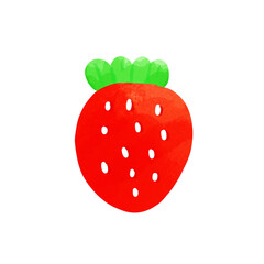 strawberry isolated on white background - 612415821