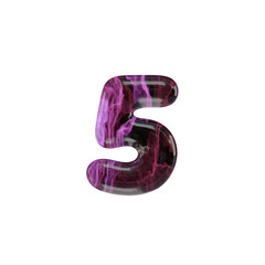 Obraz premium Colors in Water 3D Alphabet or PNG Letters