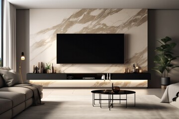 Close up details of a sleek, contemporary living room sofa, couch, pillows and accent mirror