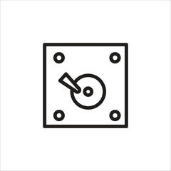 disk vector icon logo template