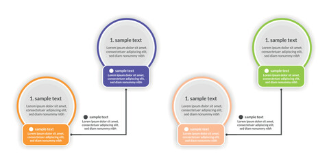 modern business infographic template design