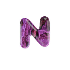 Colors in Water 3D Alphabet or PNG Letters