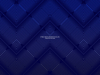 Premium background design with diagonal dark blue stripe pattern. Vector horizontal template for digital lux business banner, contemporary formal invitation, luxury voucher, prestigious gift certifica