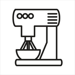 electrical mixer vector icon logo template