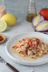 Ceviche, a fish dish of the cuisine of Peru