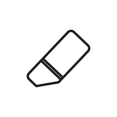 eraser icon vector logo template