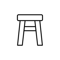 Stool chair icon