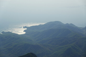 The panorama from Tahtali mountain, Antalya provence, Turkey