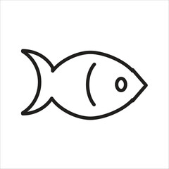 fish vector icon logo template