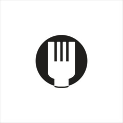 fork vector icon logo template