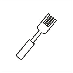 fork vector icon logo template