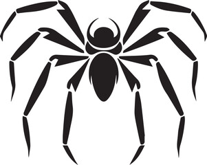 Spider Black And White, Vector Template for Cutting and Printing