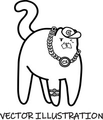 Cat Line Drawing Images vector