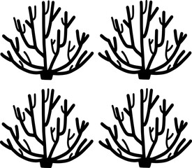 Tree Silhouette Images vector illustration