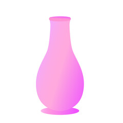 Illustration of a glass vase for flowers.