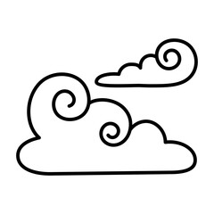 Decoration cloud icon