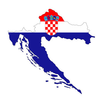 recommend clip art: Croatia Flag Map (PNG)