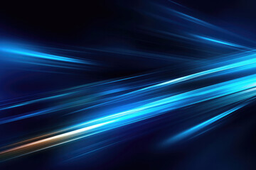 Fototapeta na wymiar Dynamic Blue Light: Vector Light Rays and Stripes