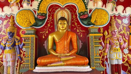 golden buddha statue